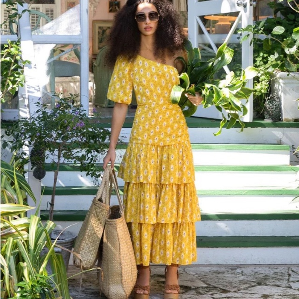 Veronica Beard Virginia Dress in Yellow - Picture 1 of 11